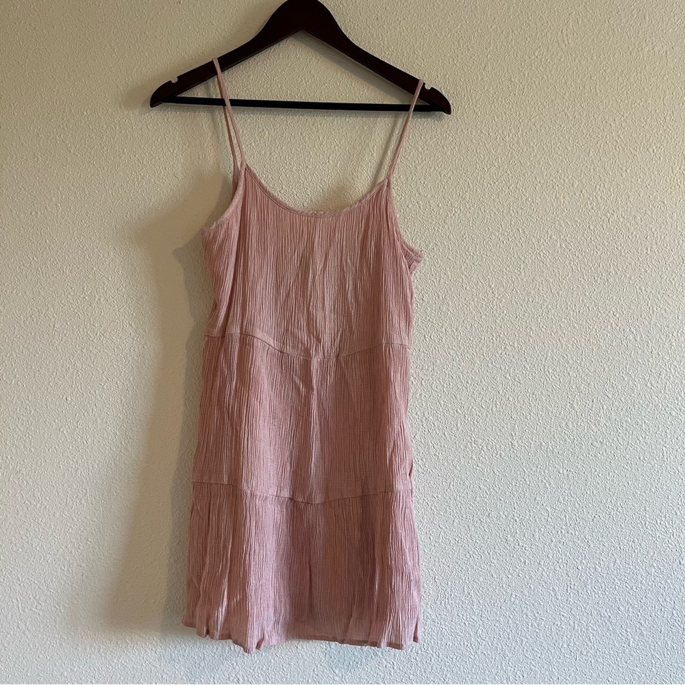 H&M Women's Divided Pink Ribbed Textured Mini Dress Size Small